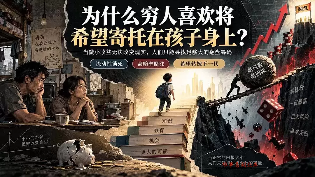 （20318期）社群精品文章：为什么穷人喜欢将希望寄托在孩子身上？-难事易副业库
