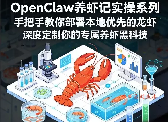 OpenClaw养虾记实操系列，手把手教你部署本地优先的龙虾，深度定制你的专属养虾黑科技(更新)-难事易副业库