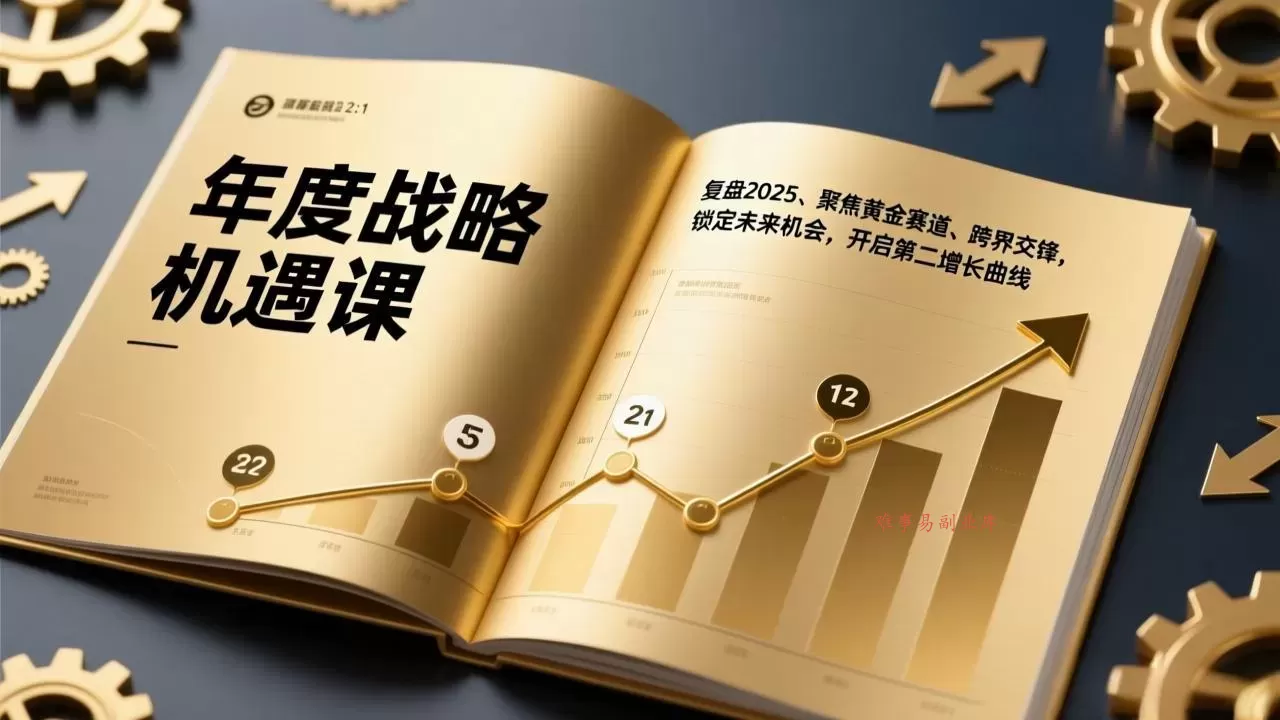 年度战略机遇课，复盘2025、聚焦黄金赛道、跨界交锋，锁定未来机会，开启第二增长曲线
