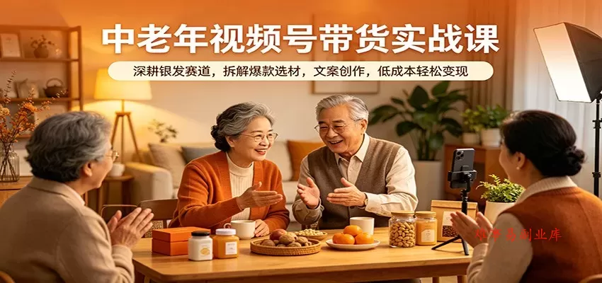 中老年视频号带货实战课:深耕银发赛道,拆解爆款选材,文案创作,低成本轻松变现 中老年视频号带货实战课:深耕银发赛道,拆解爆款选材,文案创作,低成本轻松变现