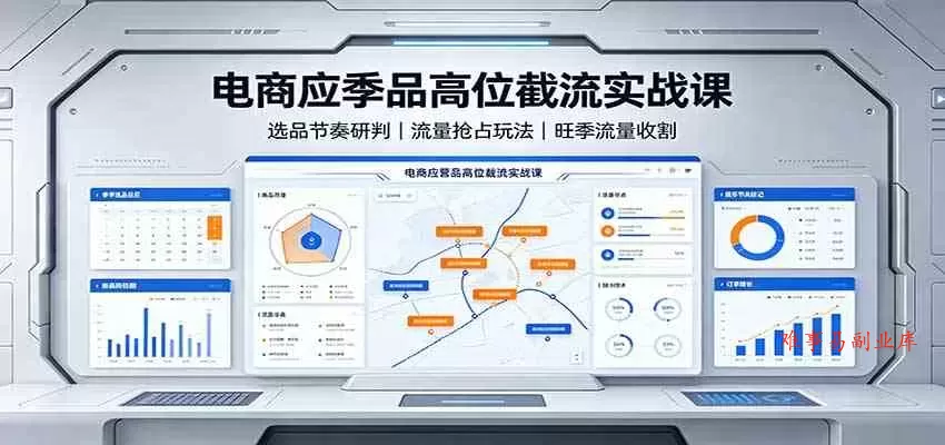 电商应季品高位截流实战课:选品节奏研判,流量抢占玩法,旺季流量收割 电商应季品高位截流实战课:选品节奏研判,流量抢占玩法,旺季流量收割