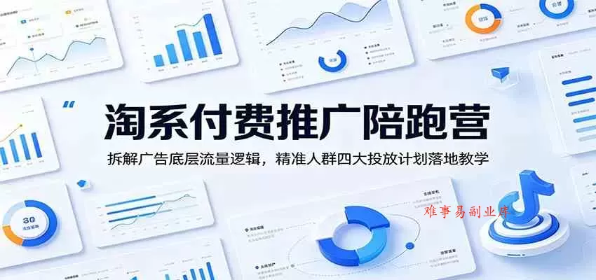 淘系付费推广陪跑营:拆解广告底层流量逻辑,精准人群四大投放计划落地教学 淘系付费推广陪跑营:拆解广告底层流量逻辑,精准人群四大投放计划落地教学