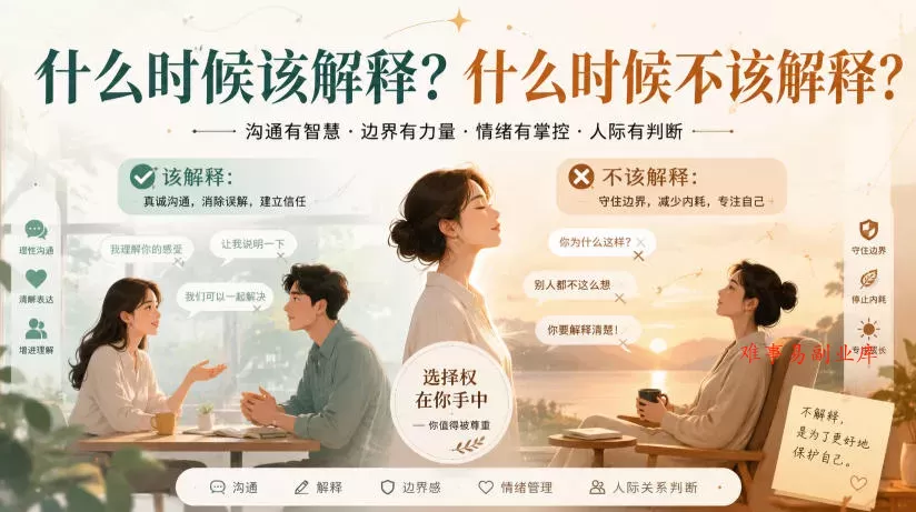 付费文章:什么时候该解释?什么时候不该解释? 付费文章:什么时候该解释?什么时候不该解释?