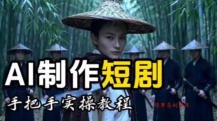 【保姆级手把手教程】AI短剧制作完整流程教学，从小白零基础到成片大神-难事易副业库