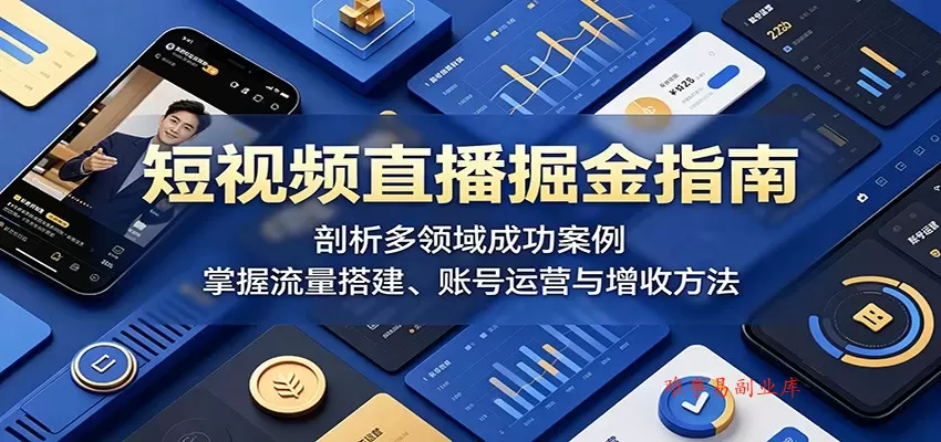 短视频直播掘金指南:剖析多领域成功案例,掌握流量搭建、账号运营与增收方法 短视频直播掘金指南:剖析多领域成功案例,掌握流量搭建、账号运营与增收方法