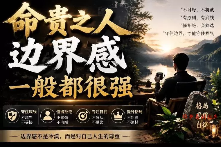 （19588期）付费文章：命贵之人，边界感一般都很强，从五大维度拆解建立强边界的实操方法-难事易副业库