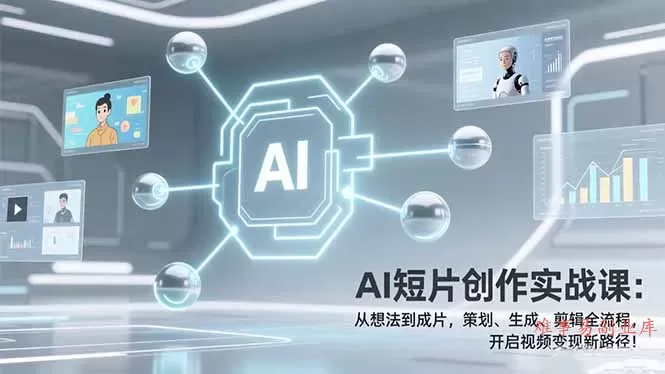 AI短片创作实战课：从想法到成片，策划、生成、剪辑全流程，开启视频变现新路径！