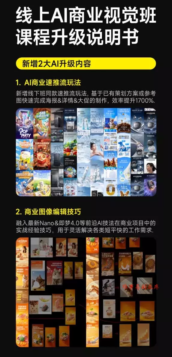 电商视觉 AI实战训练营第55期：MJ+SD+Comfy精准控图，从商业海报到首页详情页全流程实战
