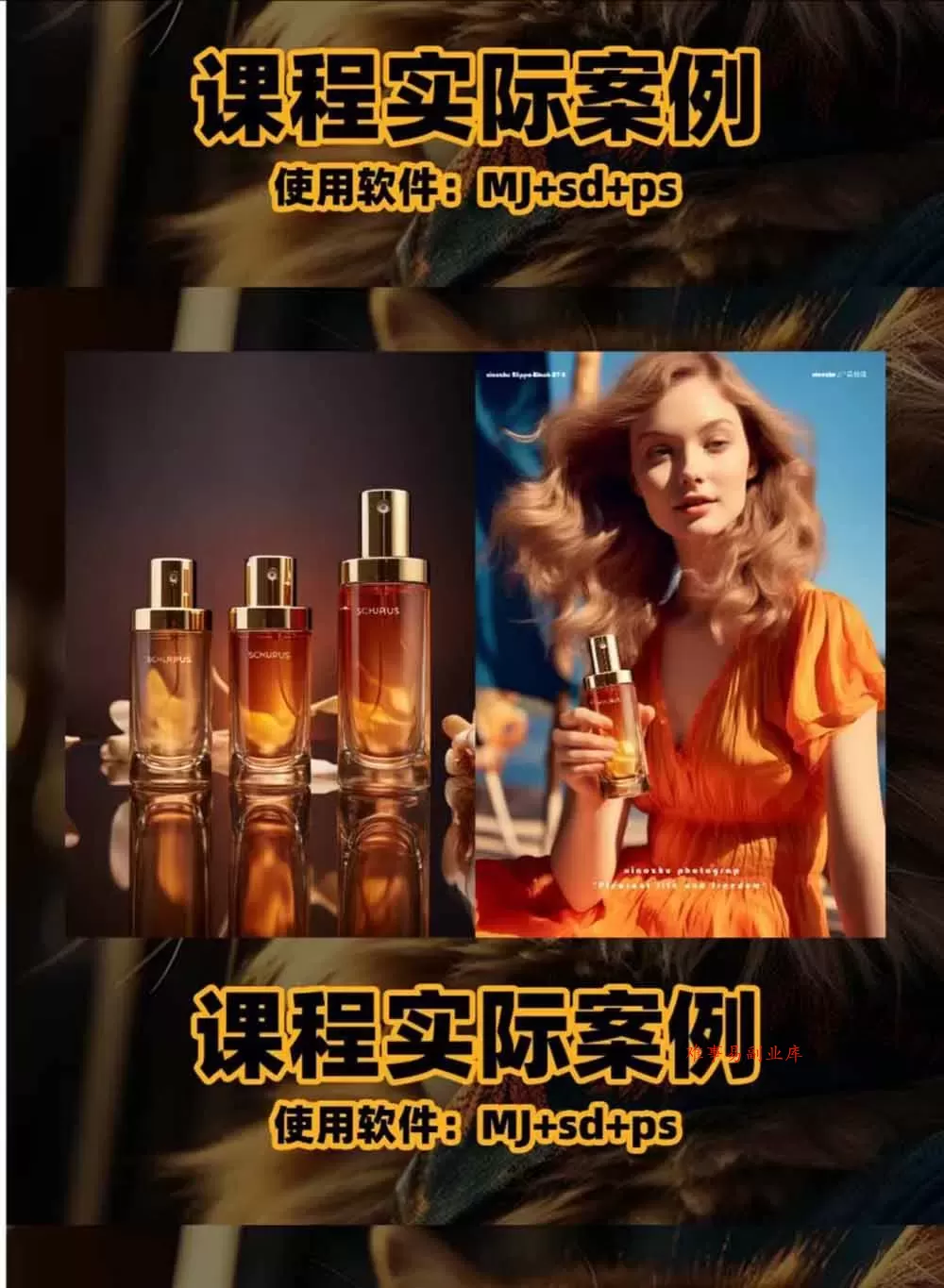 （19262期）AI电商人像摄影实战课·SD多端部署｜MJ完整教学｜家电护肤家具商品图人像写真全案例