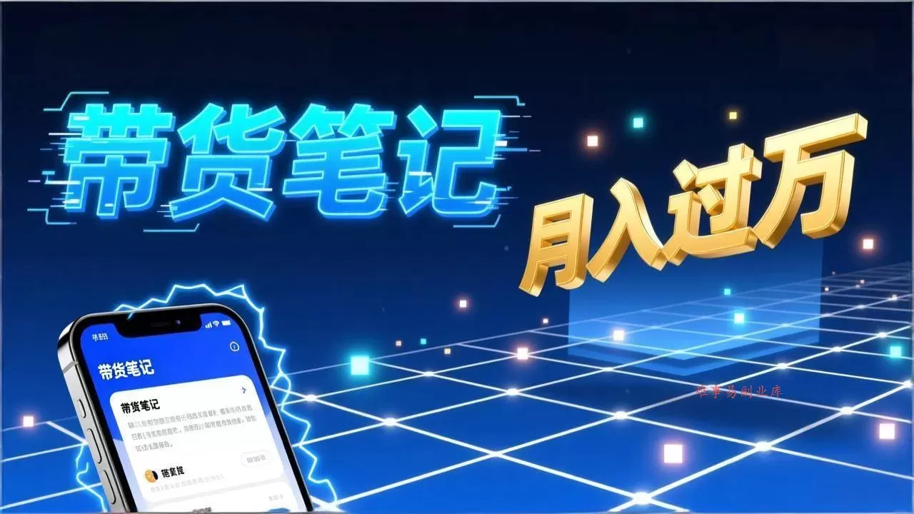 (17229期)小红书爆款笔记带货实战:拆解封面标题正文全要素,手把手教你单篇笔记带货月入过万-难事易副业库