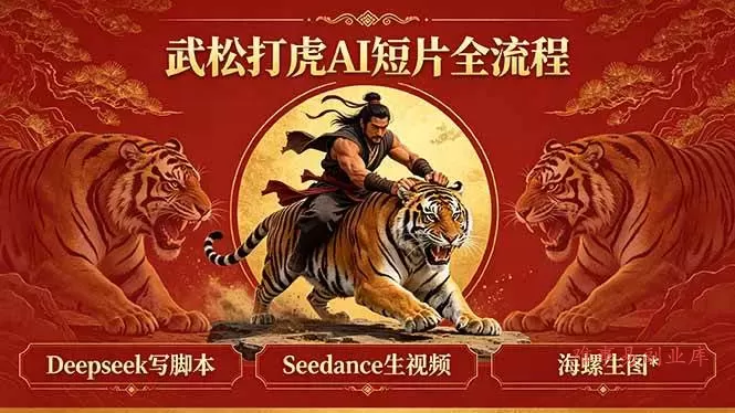 (18370期)武松打虎AI短片全流程:Deepseek写脚本+Seedance生视频+海螺生图 (18370期)武松打虎AI短片全流程:Deepseek写脚本+Seedance生视频+海螺生图