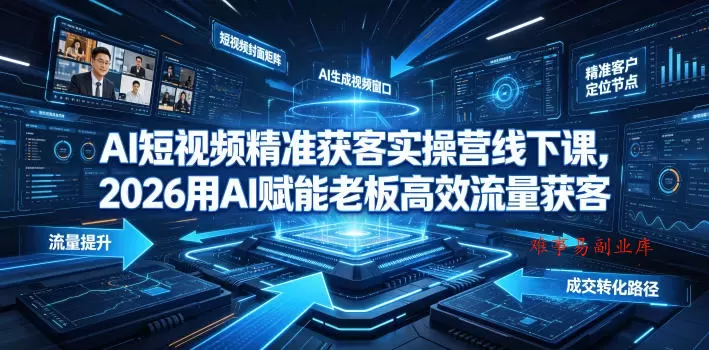 AI短视频精准获客实操营6月10-14号线下课,2026用AI赋能老板高效流量获客 AI短视频精准获客实操营6月10-14号线下课,2026用AI赋能老板高效流量获客
