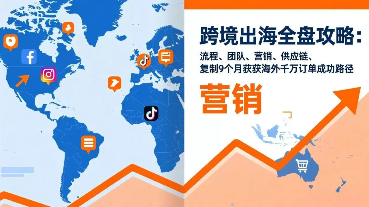 (17099期)跨境出海全盘攻略:流程,团队,营销,供应链,复制9个月斩获海外千万订单成功路径-难事易副业库