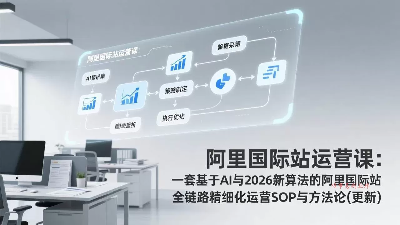 (17378期)阿里国际站运营课:一套基于AI与2026新算法的阿里国际站全链路精细化运营SOP与方法论(更新) (17378期)阿里国际站运营课:一套基于AI与2026新算法的阿里国际站全链路精细化运营SOP与方法论(更新)