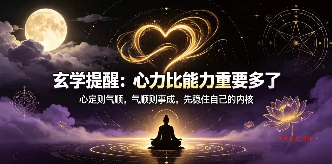 付费文章：玄学提醒：心力比能力重要多了-难事易副业库