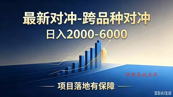 跨品种对冲震撼首发！日收益2000-6000+，项目绿色长久，安全稳健，合规靠谱，可批量放大-难事易副业库