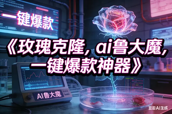（17076期）玫瑰克隆神器，ai鲁大魔，自媒体必备神器，一键爆款，详细教程-难事易副业库